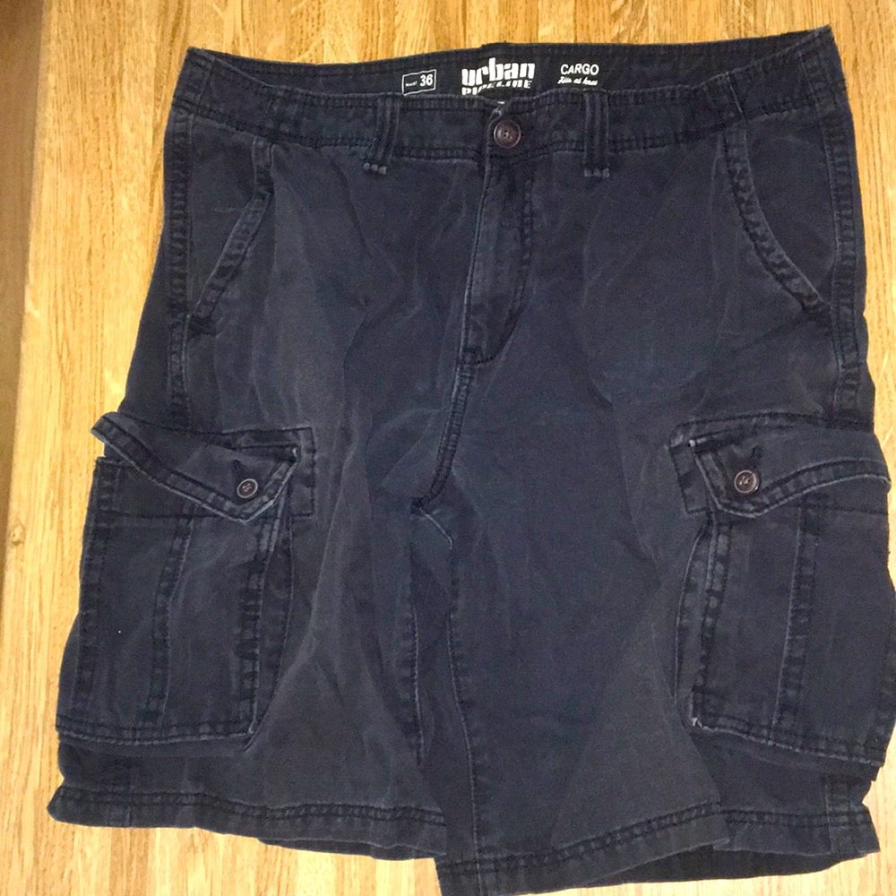Urban Pipeline Cargo Shorts. Black. Men’s.